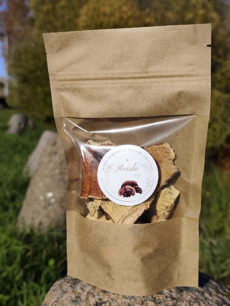 Дикий  сибирский рейши кусочками – 50г