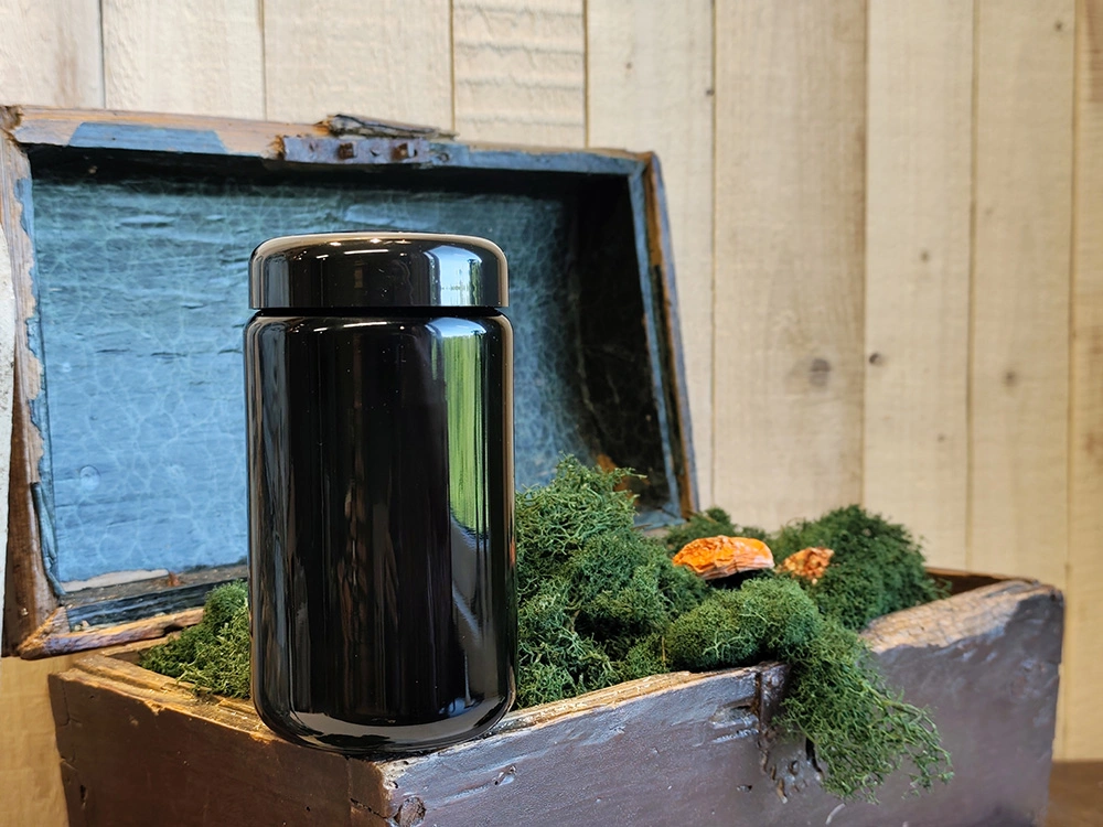 Miron violet glass jar Saturn — 400 ml